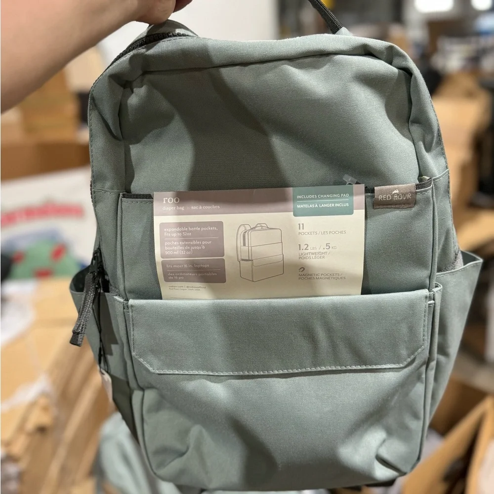 Red Rovr Roo Diaper Bag Backpack
